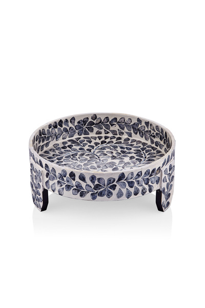 The Mia Sedef Ayaklı Dekor 30x12 cm