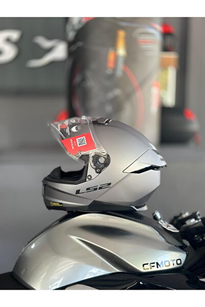 LS2 Stream 2 Mat Tıtanıum Güneş Vizörlü Tam Kask Xl