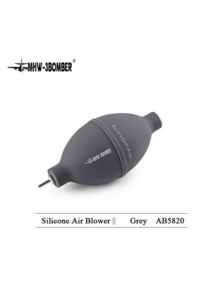 MHW-3BOMBER 1 قطعة من أداة تنظيف مطحنة القهوة باللون الرمادي، أداة تنظيف منفاخ الغبار للكاميرا أيضًا