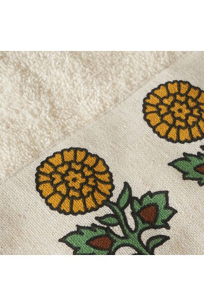 Bella Maison 100% Cotton Indian Hand Towel Set of 2 Beige (30X30 cm)