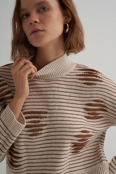 PARKhande Striped Spool Sweater