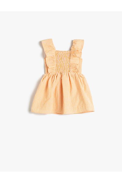 Koton Gipe Detailed Ruffle Dress - Gingham