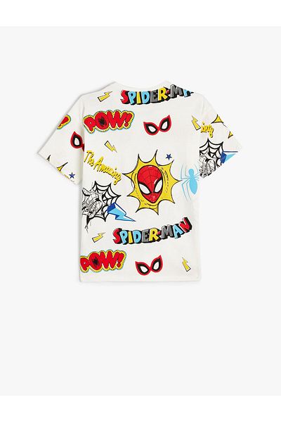 Koton Spiderman T-Shirt Βαμβακερό με κοντομάνικο άδεια