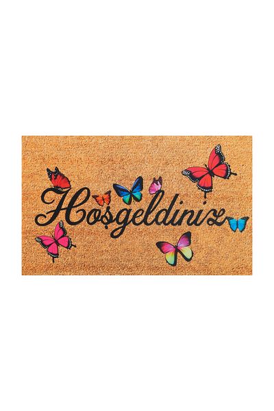 Kaşmir Halı Sare by Cashmere Carpet Butterfly Decorative Doormat