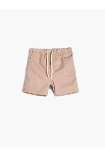 Koton Basic Shorts with Tie Waist Cotton
