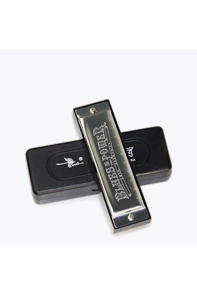 Choice 1 Pcs Harmonica Senior Bruce 10 Hole Blues With Case Brass Stainless Steel