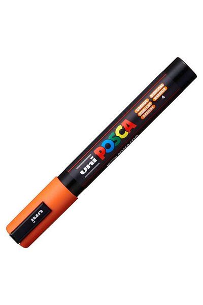 Uni Posca Pc-5M Painting Marker - 1.8-2.5 mm Orange