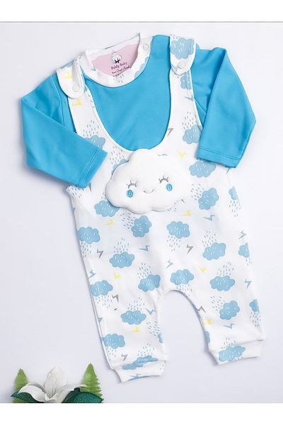 Tufitto Embossed Cloud Salopet Jumpsuit