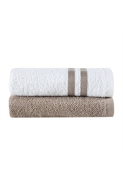 Mudo Home NAPLES 2-Piece Hand Towel Set - White Mink, 30x50