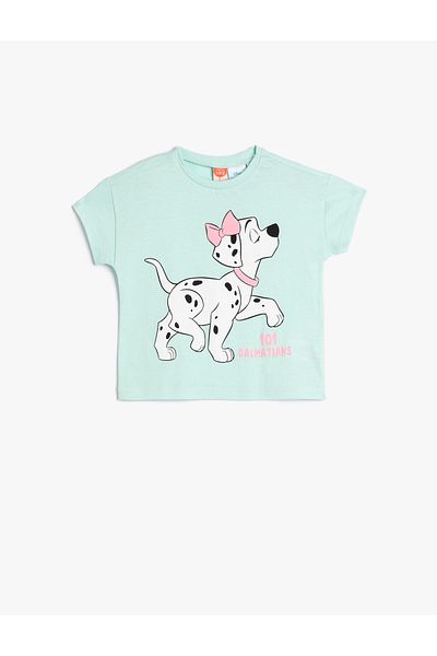Koton 101 Dalmatians T-Shirt Licensed Short Sleeve Crew Neck Cotton