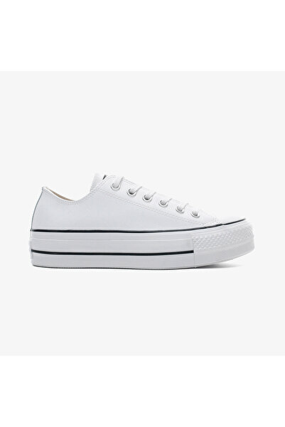 Converse Chuck Taylor All Star Leather Platform Γυναικείο Μαύρο Sneaker 561680c
