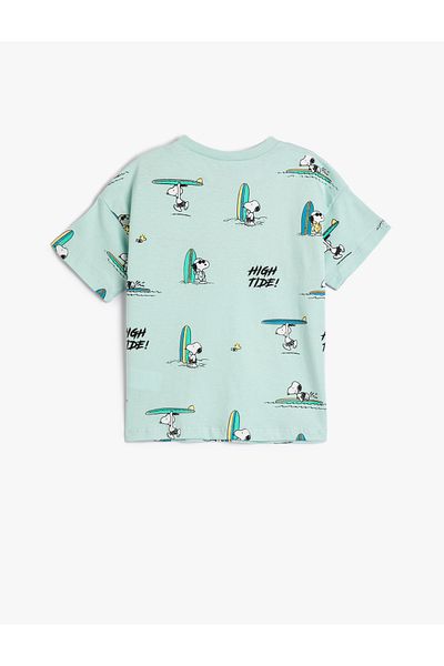 Koton Snoopy T-Shirt Licensed Short Sleeve Crew Neck Cotton