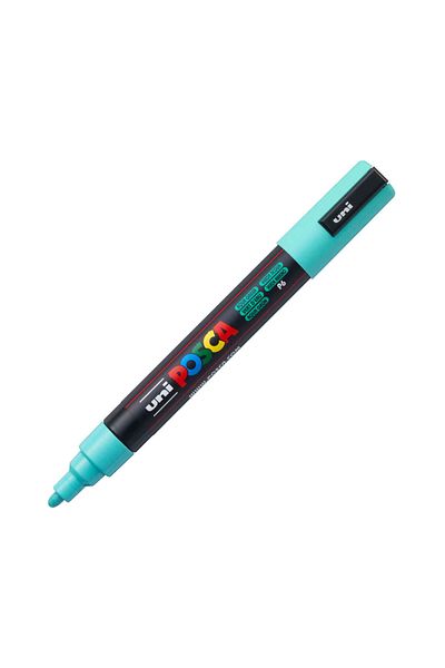 Uni Aqua Green Posca Marker Pc-5M - 1.8-2.5 mm Painting Marker