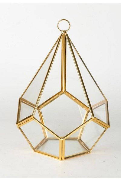 By Ayça Vardan Glass Box Pyramid Chocolate, Jewelry and Decor 25 cm