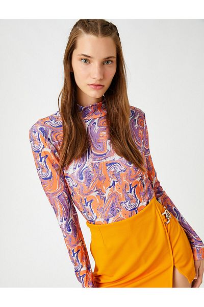 Koton Long Sleeve T-Shirt Half Turtleneck