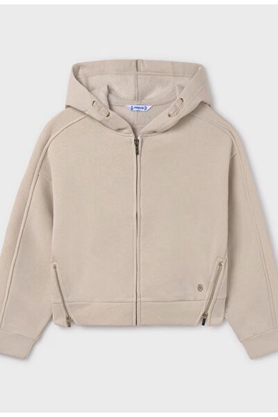 MAYORAL Детска суитшърт с цип, бежов 7487