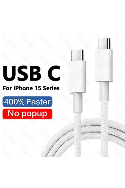 Choice 1m C TO C Braided Cable PD 60W Fast Charge Cable For iPhone 15 16 Pro Max USB Type C Cable For iPhon