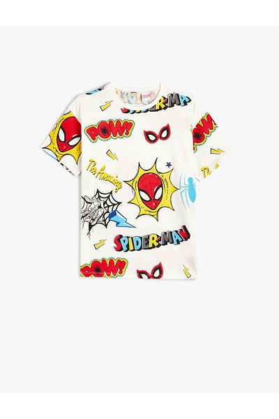 Koton Spiderman T-Shirt Βαμβακερό με κοντομάνικο άδεια
