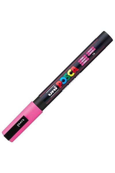 Uni Posca Pc-3M Marker - 0.9-1.3 mm Pink Painting