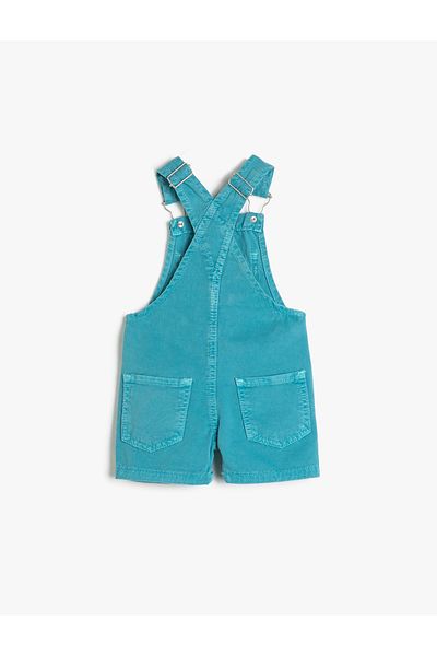 Koton Denim Salopet Shorts Pocket Cotton
