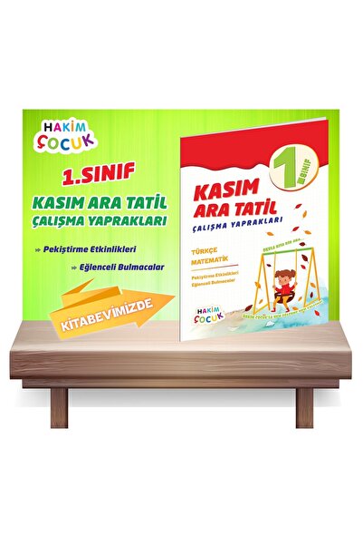 Hakim Yayınları 1.Sınıf Kasım Ara Tatil Çalışma Fasikülleri Maarif Modeli