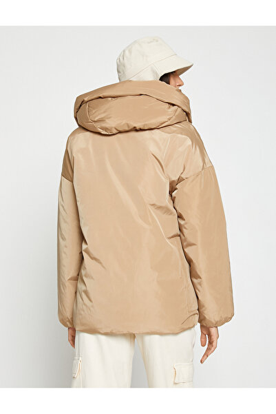 Koton Dámský béžový kabát 3WAL00021IW