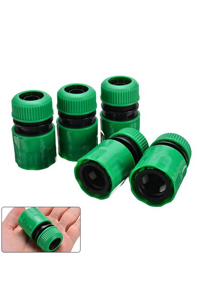 Choice 5 Pcs 1/2 " Hose Joint Quick Coupling Connector For Garden Irrigation Plastic Car Wash