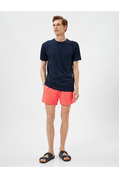 Koton Swim Shorts Short Waist Lace Up Pocketed