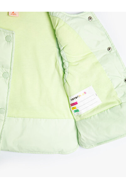 Koton Quilted Vest - Round Neck and Pocket Snaps