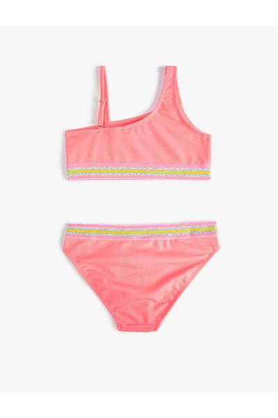 Koton Σετ μπικίνι Frilled One Shoulder Λεπτές τιράντες