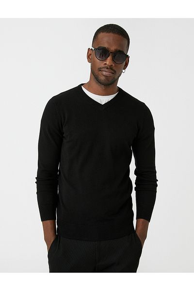 Koton Basic Knitwear Sweater V Neck