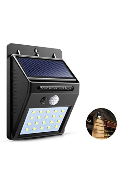 Cata 15w Sensörlü Solar Led Aplik Beyaz Işık Ct-7330