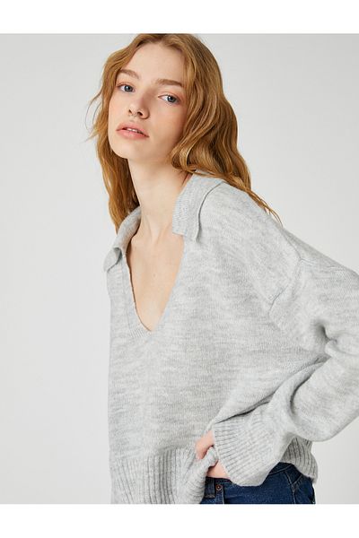 Koton Polo Neck Knitwear Sweater Long Sleeve
