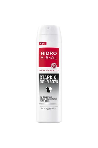 Hidro Fugal Terlemeyi önleyici deodorant sprey güçlü ve leke önleyici, 150 ml