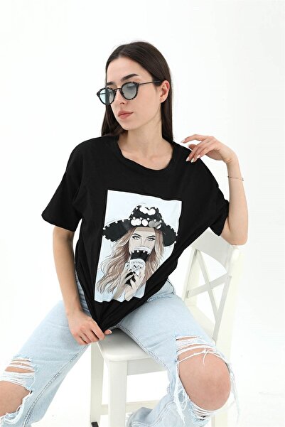 VAPUR Tričko Crew Neck Cowboy Hat Jersey – černé