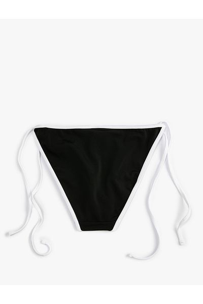 Koton Μπικίνι Brazilian Bottom με Πλαϊνή Δέσιμο Λεπτομέρεια Basic Normal Μέση