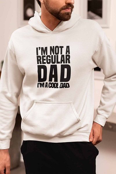 qoeuyl boutique Δώρο για την Ημέρα του Πατέρα με στάμπα - Cool Dad Hooded Sweatshirt Hoodie