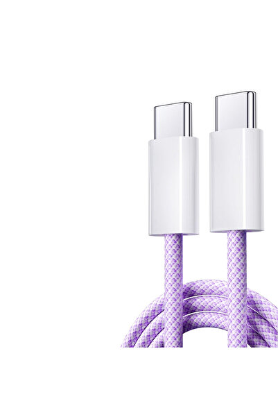 Choice كابل USB C أصلي أرجواني 2023 بطول 2 متر لهاتف iPhone 15 Pro Max iPad P...