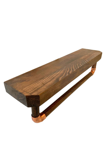 Handmade Ahşap banyo rafı, Banyo havluluk