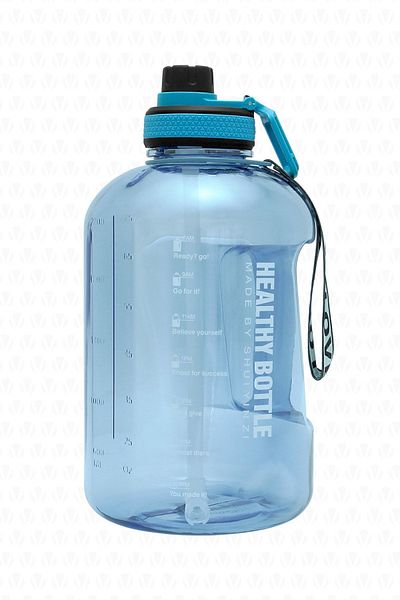 valletta Winta Bpa Free Motivational Water Bottle 2.5 Lt Blue Water Bottle, Water Bottle, Water Bottle (WITHOUT BAG)
