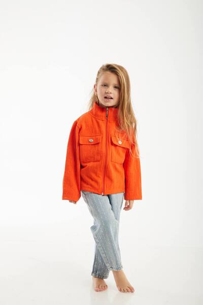 Rainbow Kız Çocuk Canlı Renk Kapitone Ceket