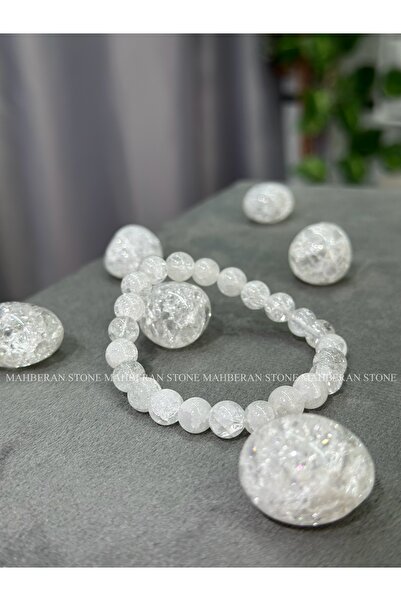 MAHBERAN STONE Sertifikalı Gerçek Necef Taşı Bileklik Doğal Taş Bileklik