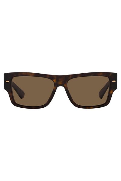 Dolce&Gabbana Dolce & Gabbana Man Rectangle Sunglasses- Dg 4451 - Lense Size:55mm - Havana