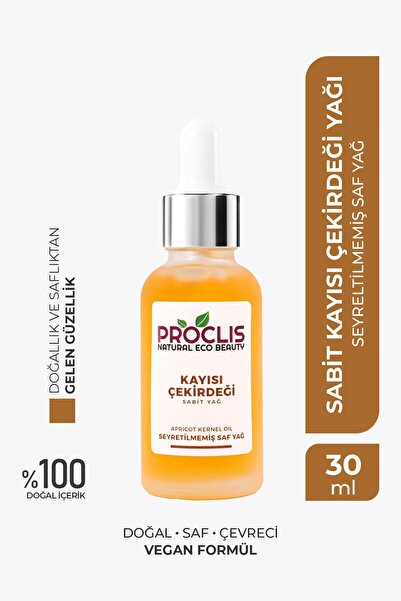 proclis Kayısı Çekirdeği Yağı %100 Doğal Bitkisel Sabit Yağ, Apricot Kernel Oil, Prunus Armeniaca 30
