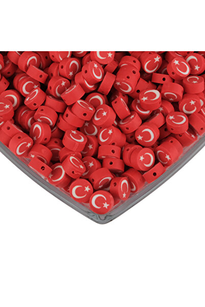 Prestij Boncuk Fimo Boncuk 10 mm | 10 Adet | Model-06