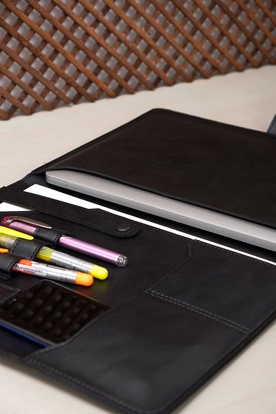 DK LEATHER Laptop din piele PU Macbook - 13, 13,3, 13,6, 14 inchi M1 M2 M3 Pro Air Husă organizatoare Servietă