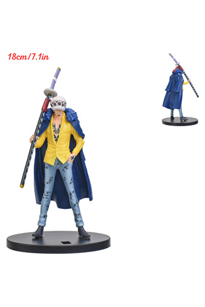 BANDAI no box One Piece Anime Action Figure Toys Wano Country Trafalgar D Water Law Manga PVC Collection Fi