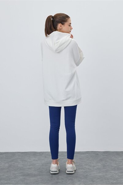 TUBİA Γυναικείο φούτερ με κουκούλα σε χρώμα εκρού