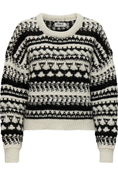 ONLY ONLALAIA LIFE O-NECK PRM KNT BEYAZ15327639