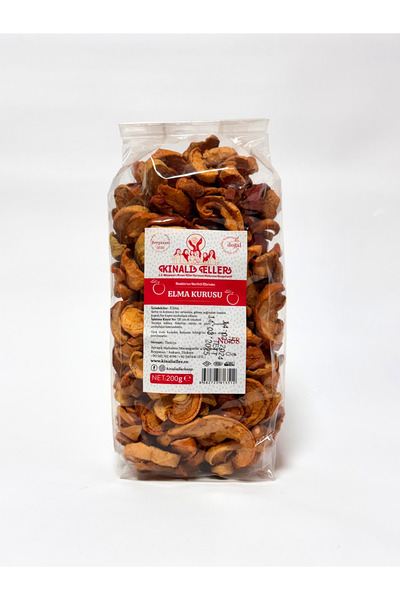 Kınalı Eller Kadın Kooperatifi Doğal Sağlıklı Atıştırmalık Elma Kurusu 200gr.